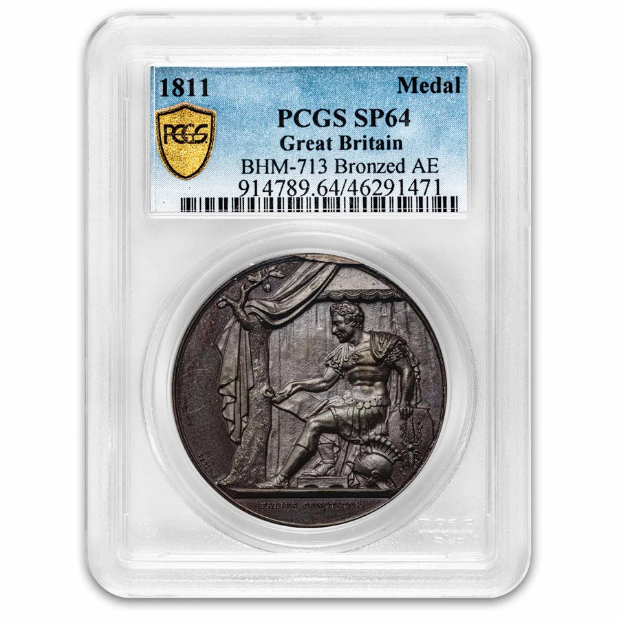 1811 Great Britain AE Medal Lines of Torres Vedras SP-64 PCGS